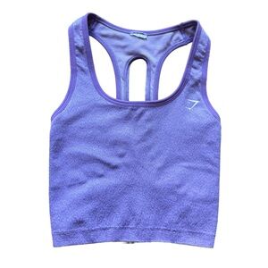 Purple Cheetah Gymshark Top